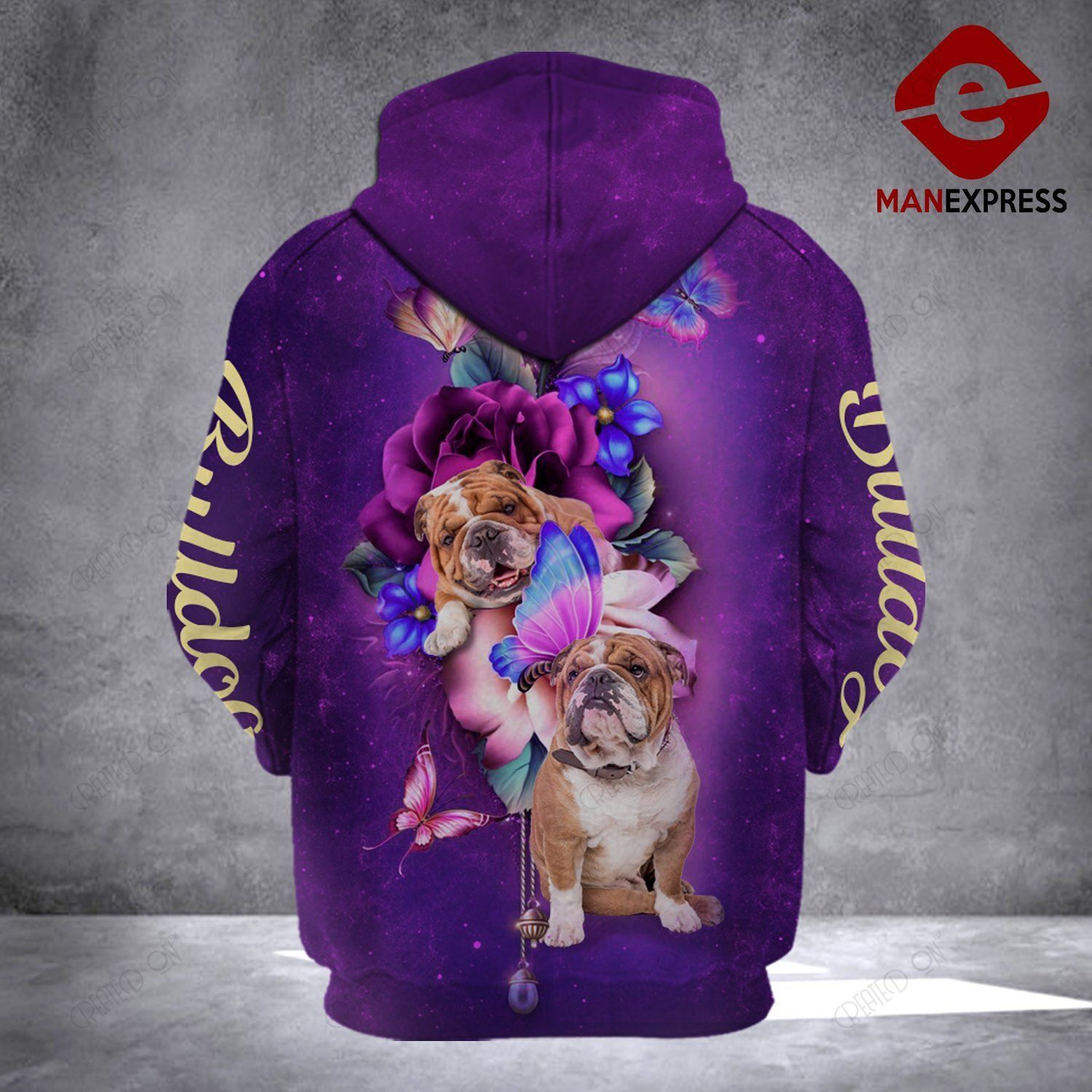 TT Butterfly Bulldog HOODIE 3D