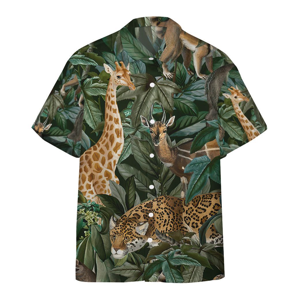 Gearhumans Gearhuman African Wild Animal Hawaiian Shirt Ha31687