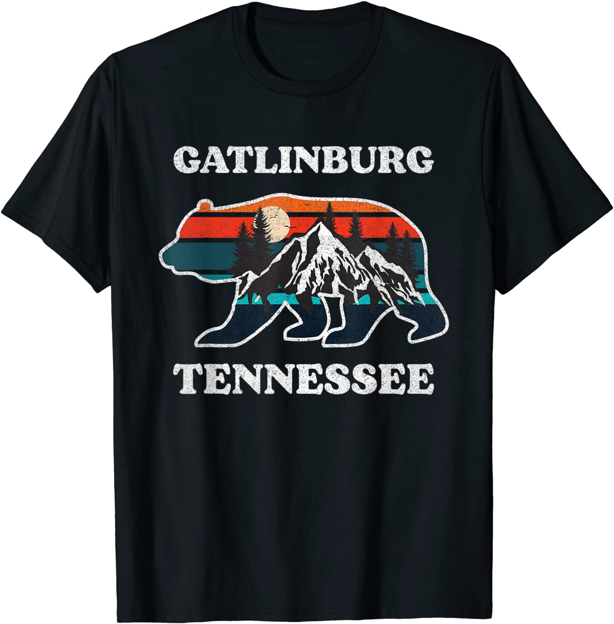 Gatlinburg Tennessee Great Smoky Mountains Bear Souvenir T-Shirt