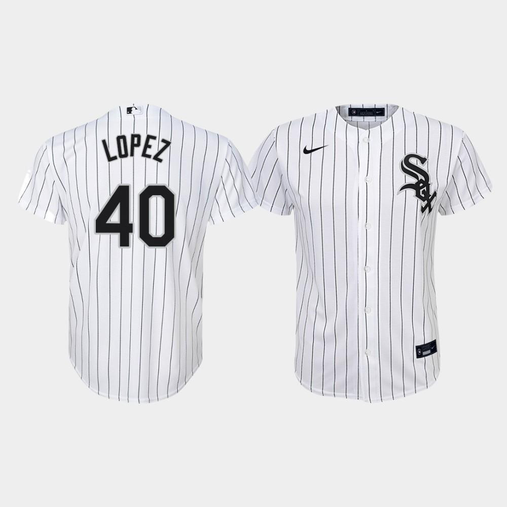 Youth Chicago White Sox Reynaldo Lopez 40 White Home Jersey