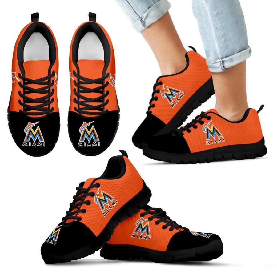 Two Colors Aparted Miami Marlins Sneakers