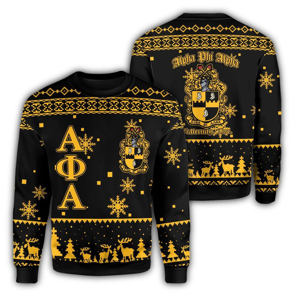 Fraternity Sweatshirt – Christmas Ice Cold Alpha Phi Alpha Sweatshirt