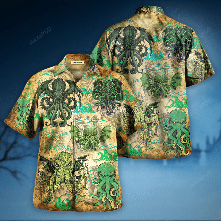 The Great Cthulhu Hawaiian Shirt