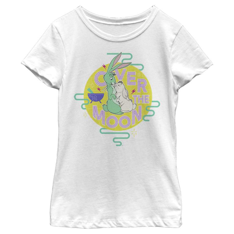 Over the Moon Girl’s Bunny Love  T Shirt