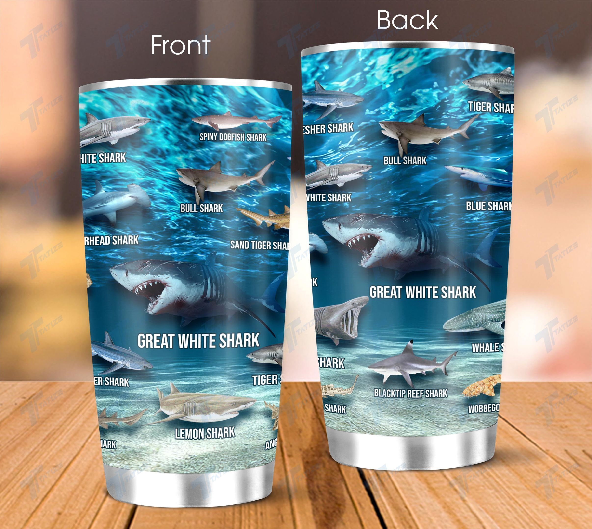 Shark of the world 20Oz, 30Oz Stainless Steel Tumbler