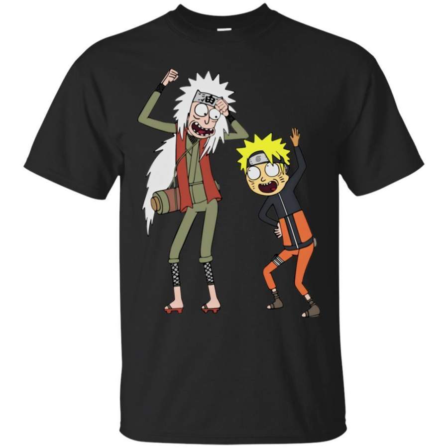 Naruto X Rick And Morty Mashup Shirt G200 Gildan T-Shirt