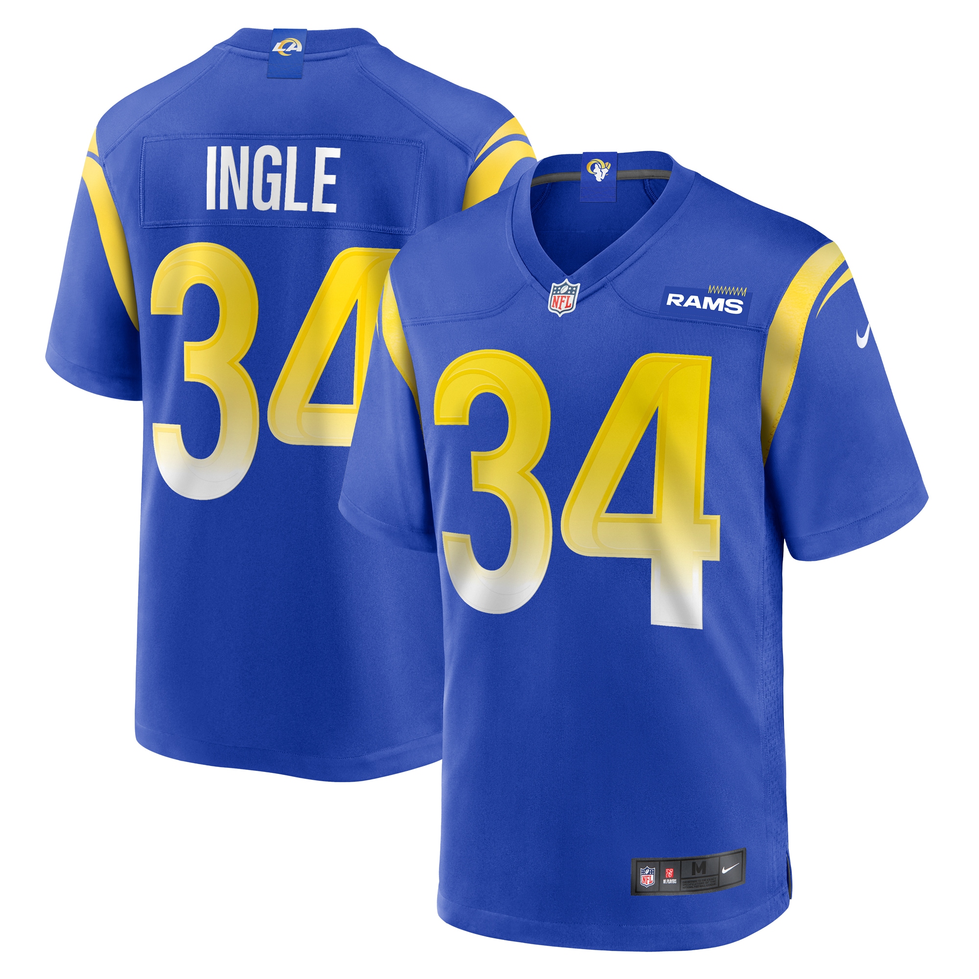 Tanner Ingle Los Angeles Rams Home Game Jersey – Royal