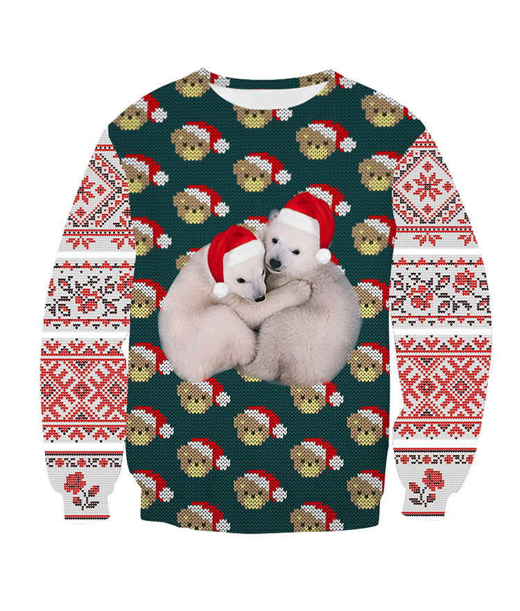 Unisex Ugly Christmas Sweater 3D Print Funny Pullover Sweaters Jumpers Tops For Xmas Men Women Holiday Party Hoodie Sweatshirt alx