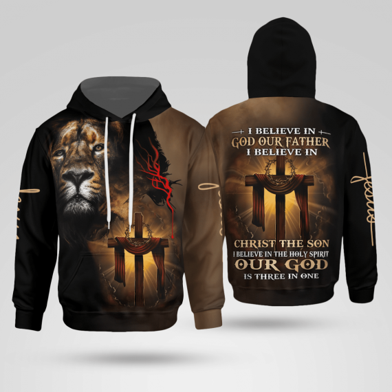 The Son Jesus And Lion Christian – Christ – Jesus – God 3D All Over Print Unisex Hoodie Us Size