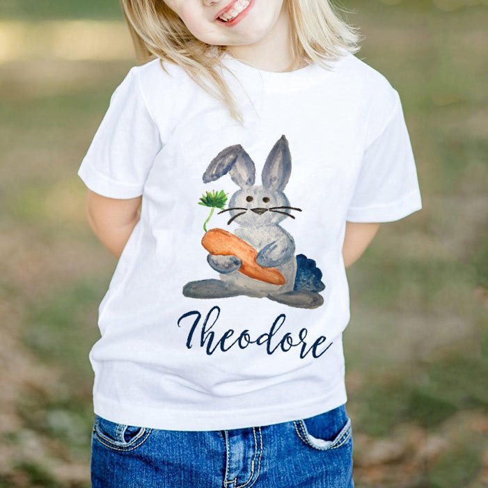 Personalized Long Sleeve For Kids – Bunny Easter Shirt Gst