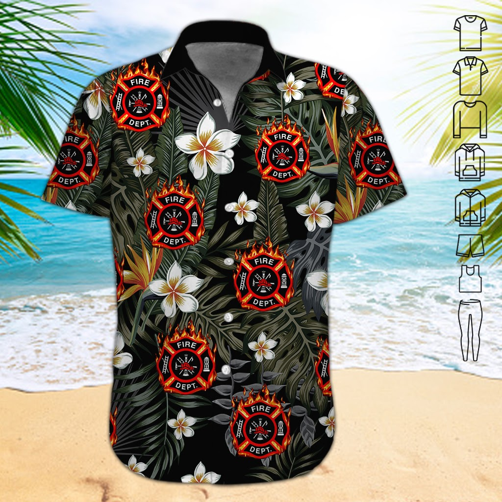 Love Firefighter Hawaii Shirt For Men And Women Ha24988