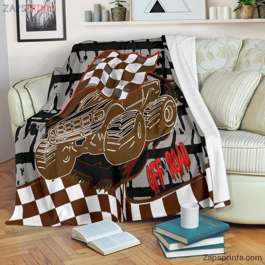 Gift For Racing Lover – Off Road Truck Blanket – Gift For Friends