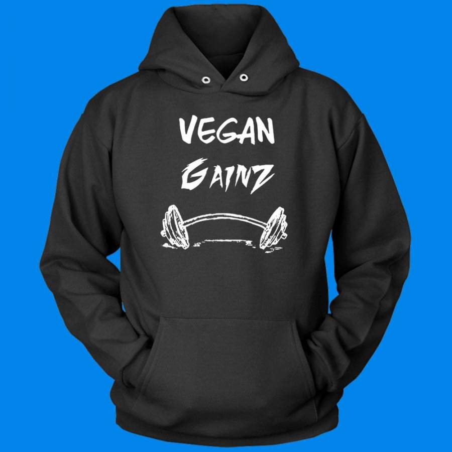 Vegan Veganism Vegan Gains Vegan Vegan Gym Vegan Funny Animal Rights Animal Activist Vegan Apparel Men’S Hoodie