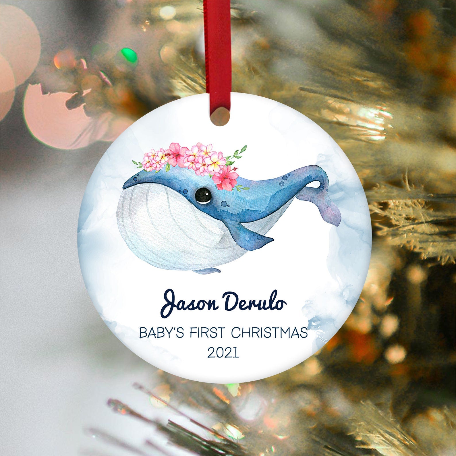 Baby’S First Christmas First Christmas Baby Baby Shark Babys First Christmas Baby Shower Christmas Ornament 2021