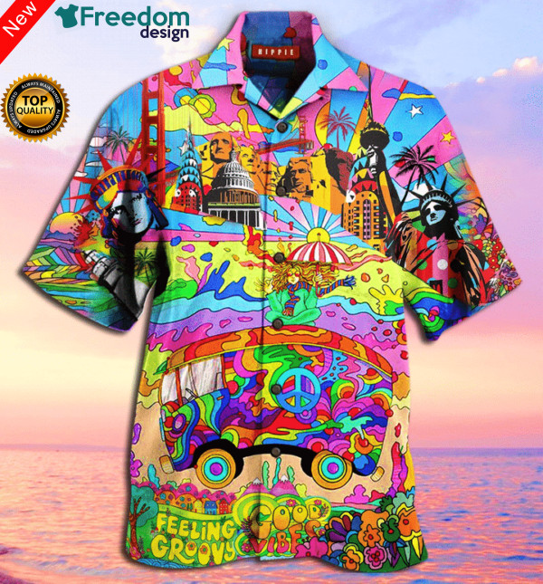 Groovy American Hippie Hawaii Shirt Unisex Ha16773