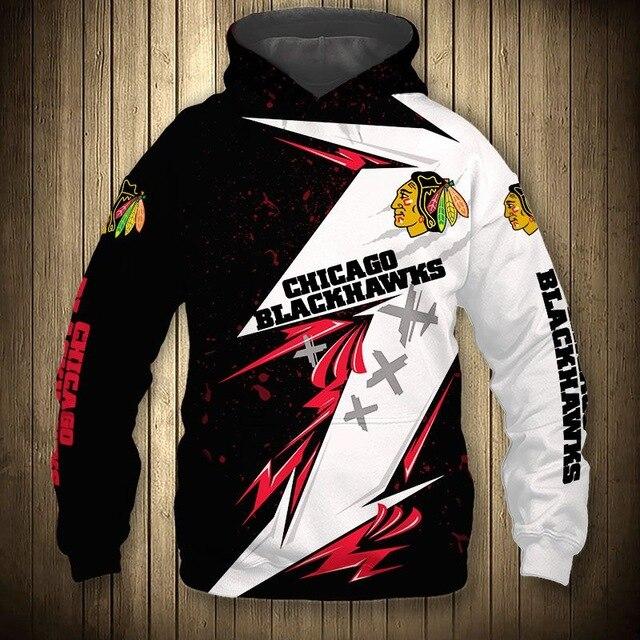 Chicago Blackhawks Graffiti Casual Hoodie