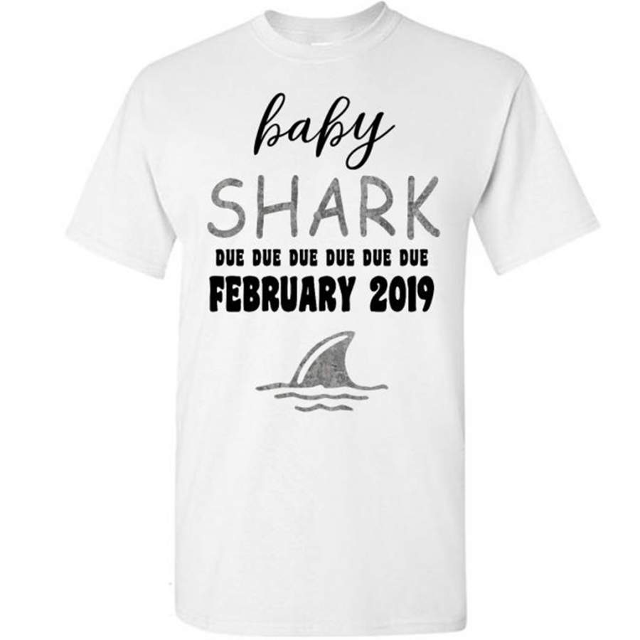 Baby Shark Due Due Due Due February 2019, Birthday Gift – Gildan Short Sleeve Shirt