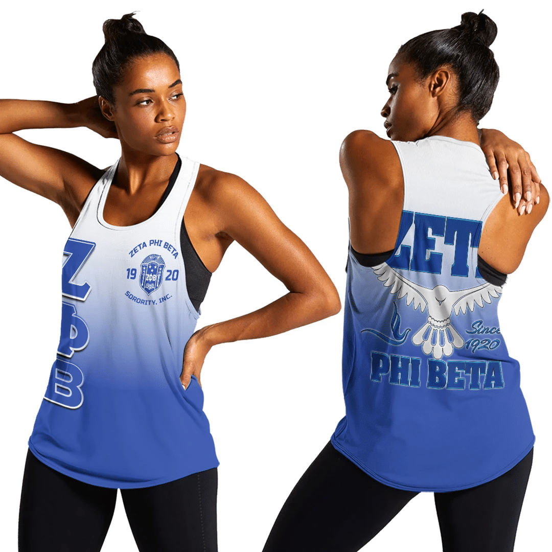 Sorority Tank Top – Zeta Phi Beta Gradient Racerback Tank