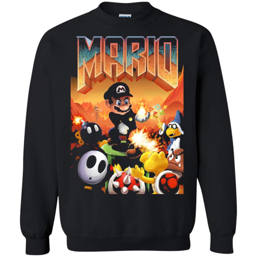 AGR It_s The Army Of Bowser Mario Army Of Darkness Mashup Sweatshirt