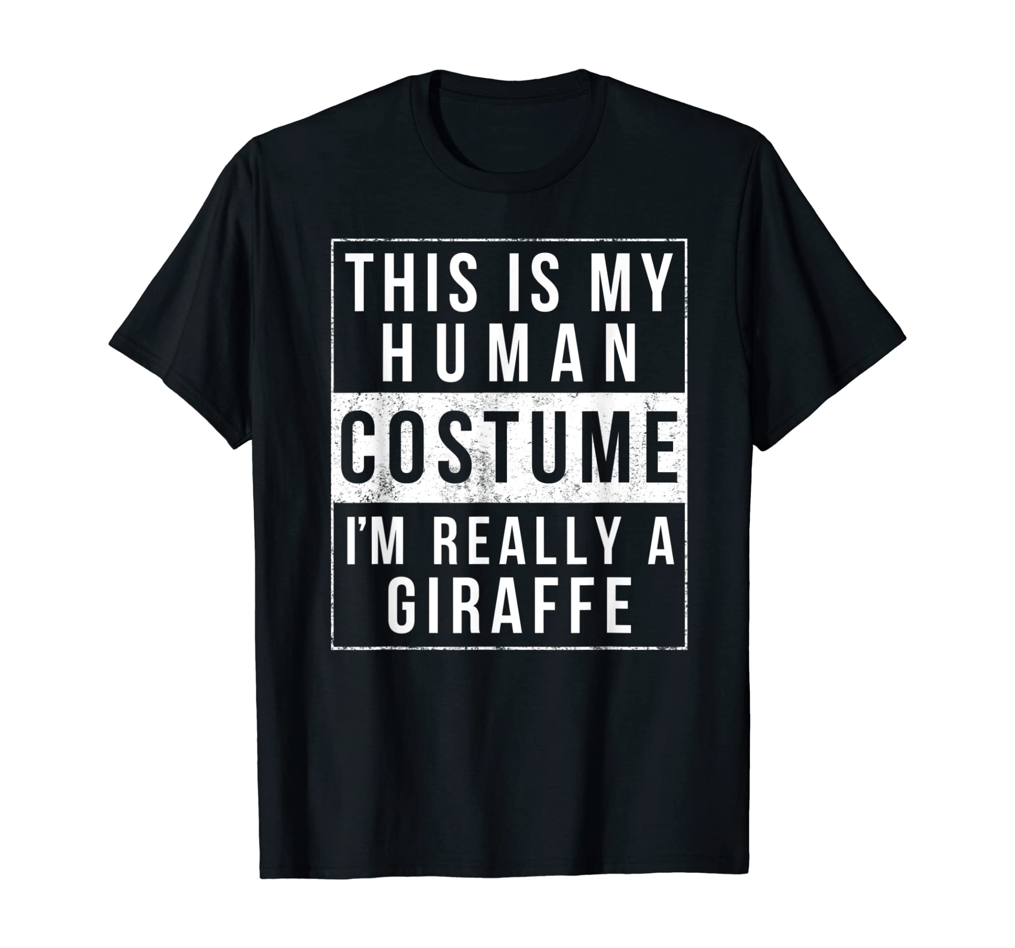 Giraffe Halloween Costume Shirt Funny Easy for Kids Adults