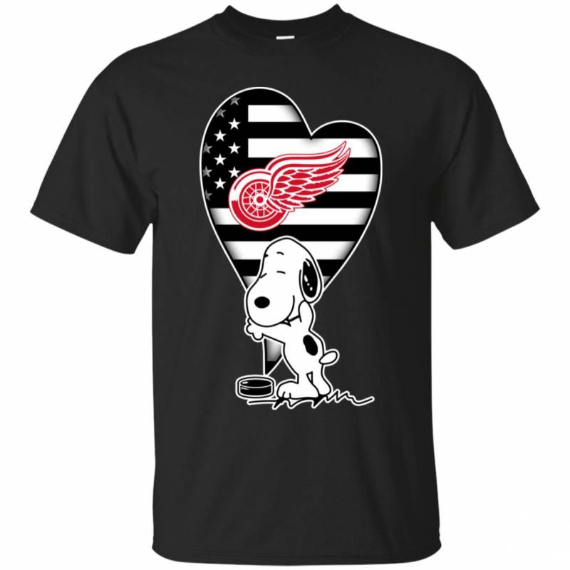 Detroit Red Wings Snoopy In My Heart Shirts