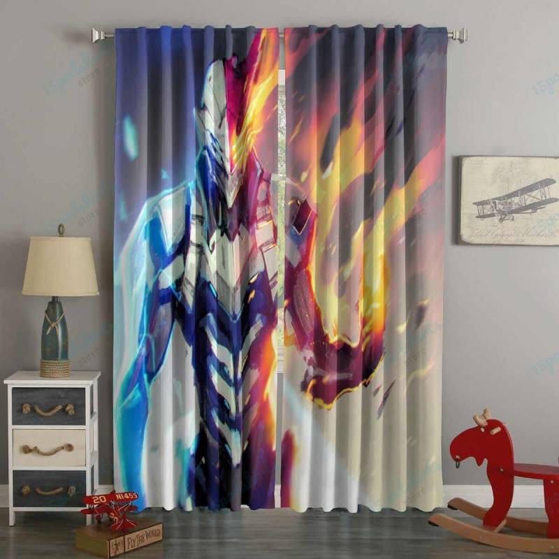 3D Printed Mecha Todoroki Style Custom Living Room Curtains