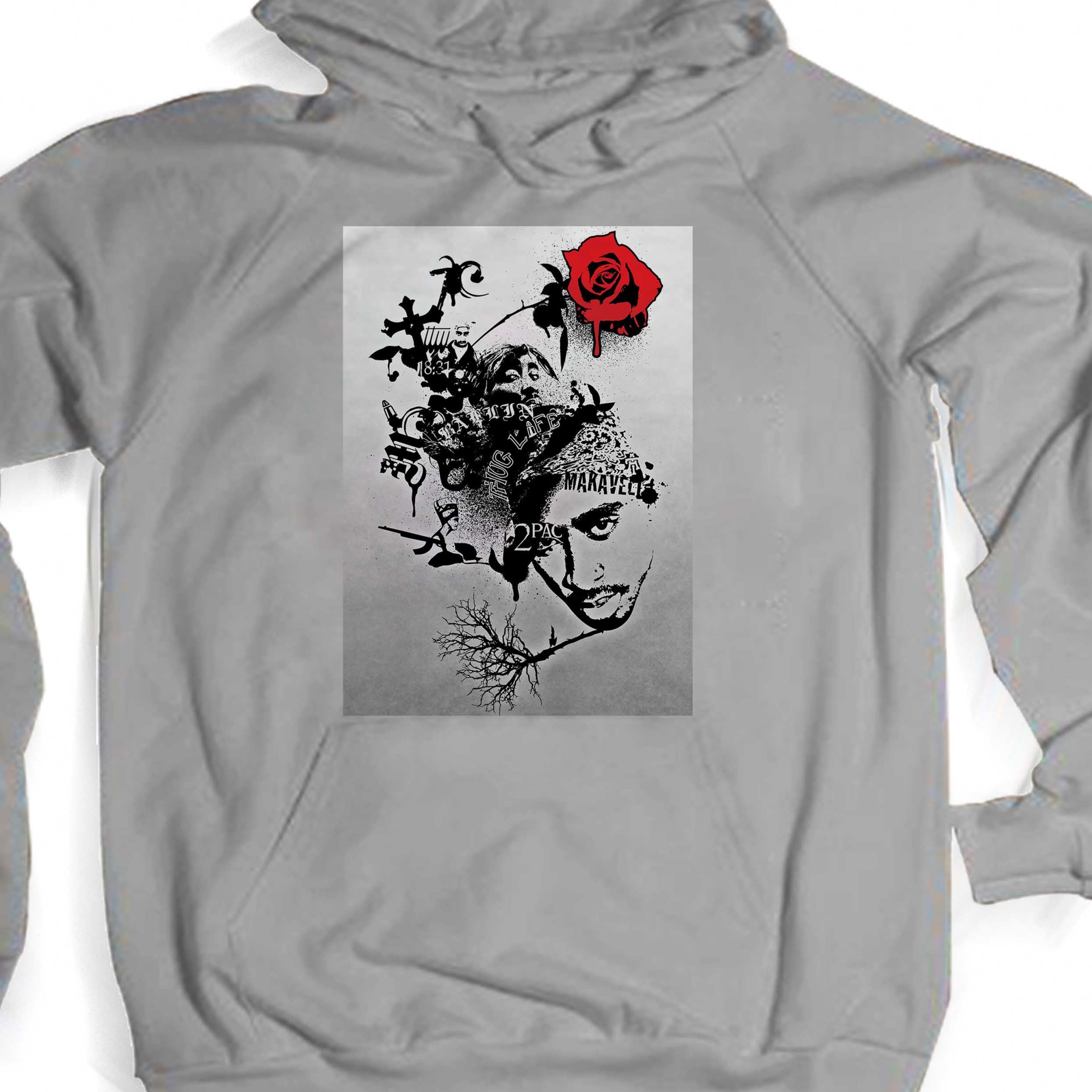 2Pac The Rose That Grew From Concrete Unisex Hoodie