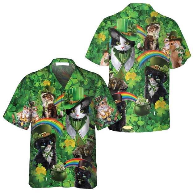 Cats Saint Day Hawaii Shirts For Men Women Ha13879