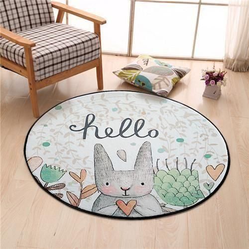 Rabbit JQQ356 Round Rug