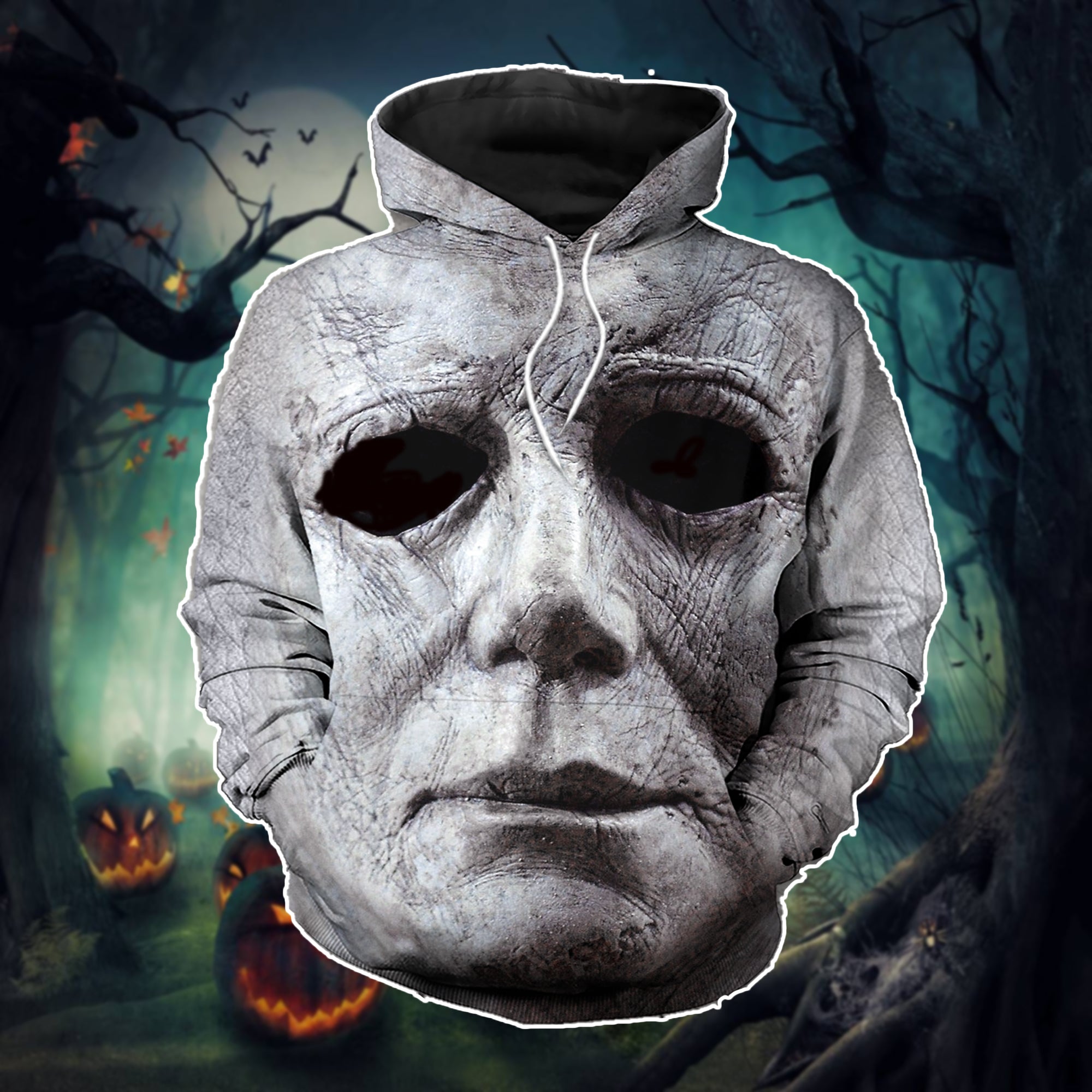 No Lives Matter Hoodie, Michael Myers Face Hoodie, Halloween Movie Character Hoodie, Unisex, Hoodie, Zip Hoodie, T-Shirt