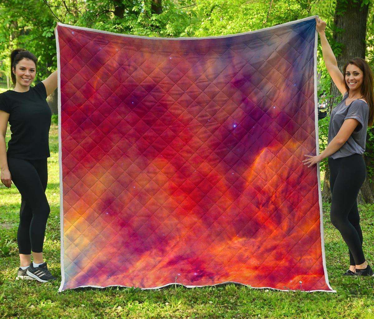 Abstract Nebula Cloud Galaxy Space CL17100010MDQ Quilt Blanket