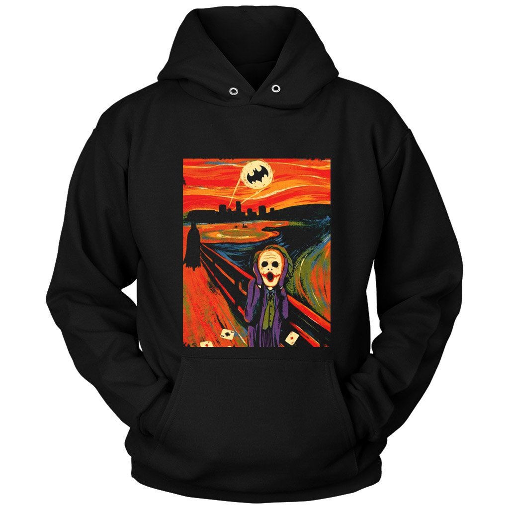 The Scream Joker Batman Heath Ledger Unisex Hoodie