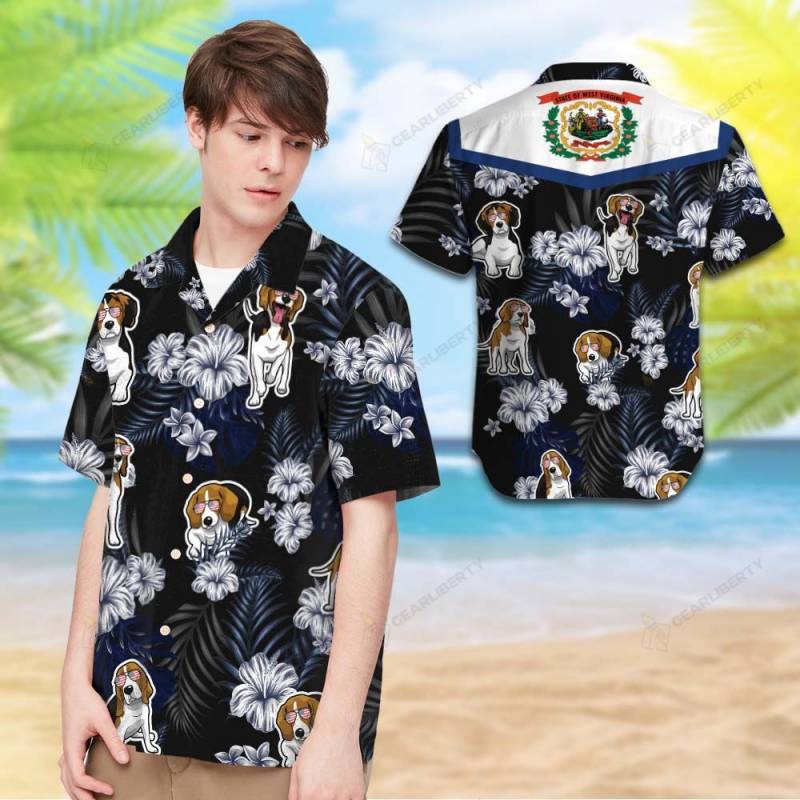 West Virginia Beagle Hawaiian Shirt 0141 T2PTHT0052