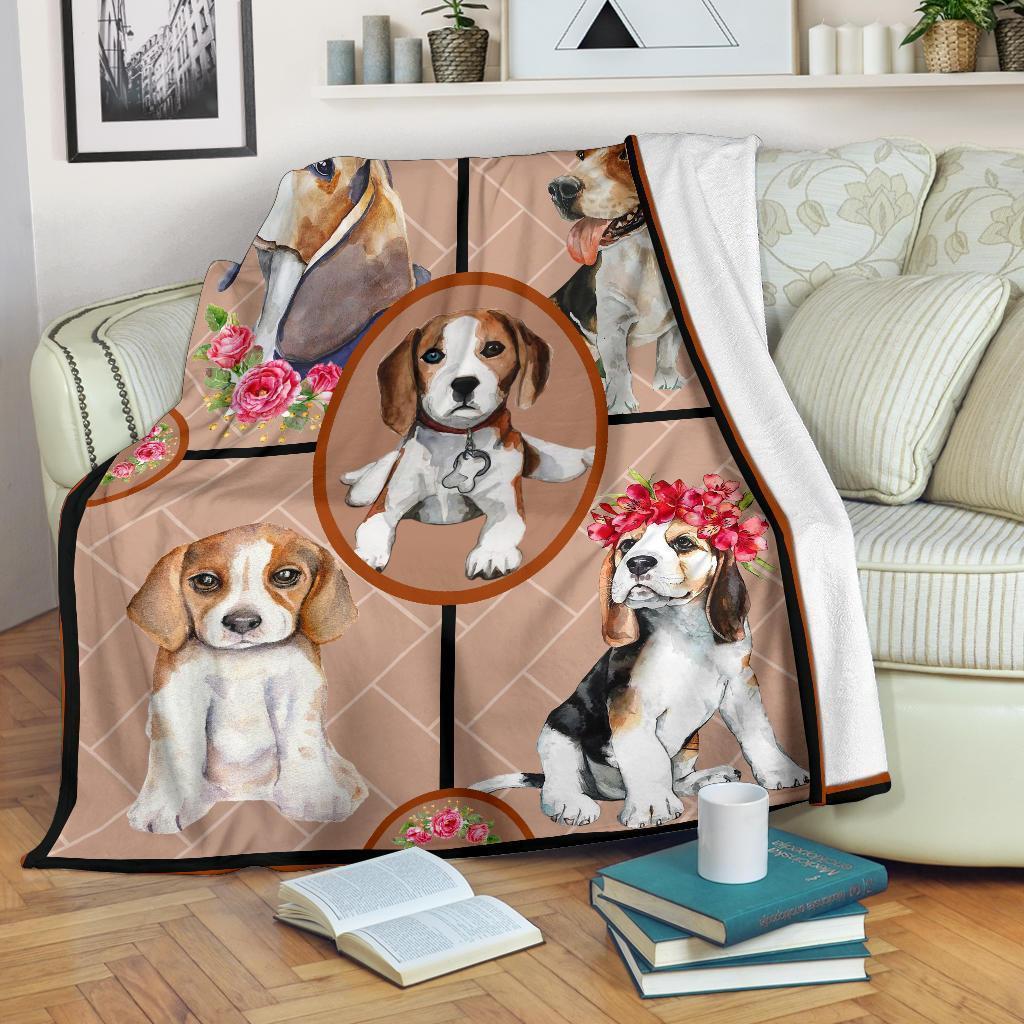 Puppy Beagles Fleece Blanket