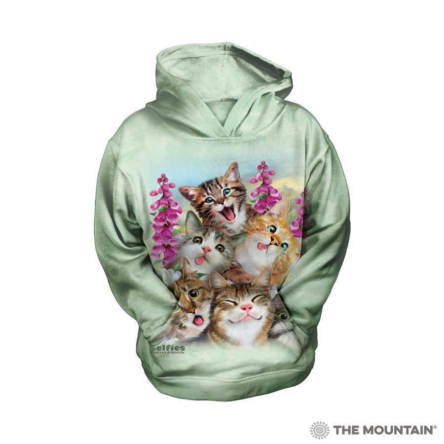 Kittens Selfie Youth Hoodie Sweatshirt