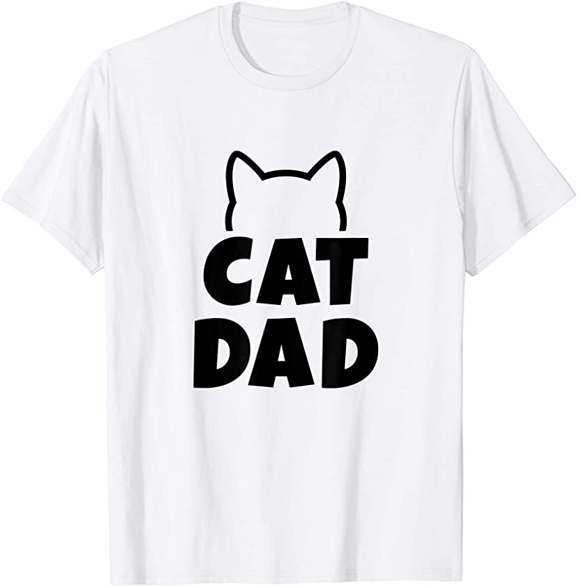 Best Cat Dad Ever Retro Cat Love Kitten Gift T-Shirt