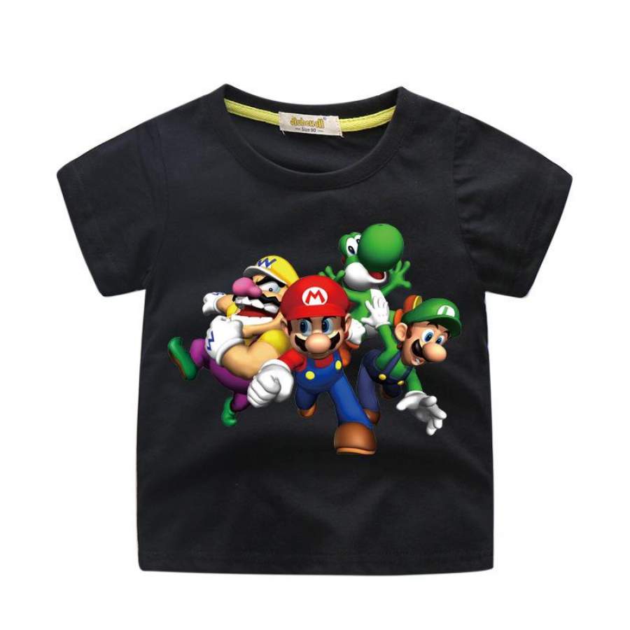 Super Mario, Luigi, Wario & Yoshi  3D printing tshirt for kids