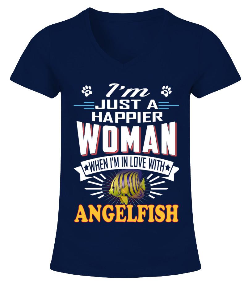 Angelfish Animals Lover T Shirts C-0Vwzl