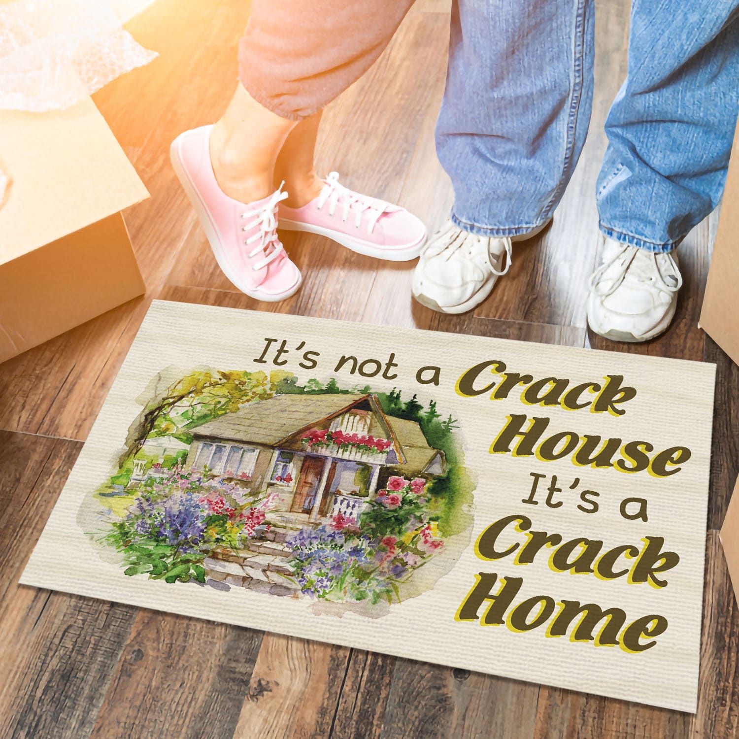 Its Not A Crack House Its A Crack Home Funny Welcome Rug Decor Houseware Outdoor Decorative Doormat Evg43872