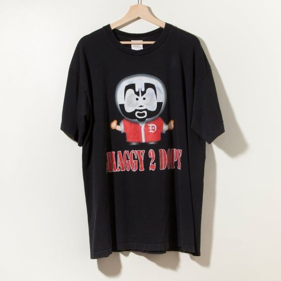 90S Vtg Insane Clown Posse Icp Shirt Shaggy 2 Dope Juggalo Psychopathic Records Rap Hip Hop Goth Trailer Park Drugs Beer T-Shirt