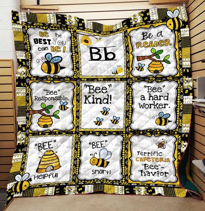 Bee – Be The Best You Can Be Blanket Gift For Bee Lovers Kids Baby Friend Birthday Gift Home Decor Bedding Couch Sofa Soft And Comfy Cozy