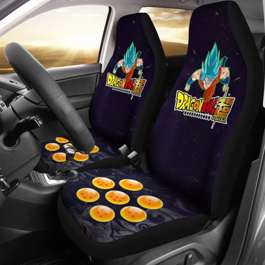 Goku Super Saiyan Blue Dragon Ball Anime Car Seat Covers 3