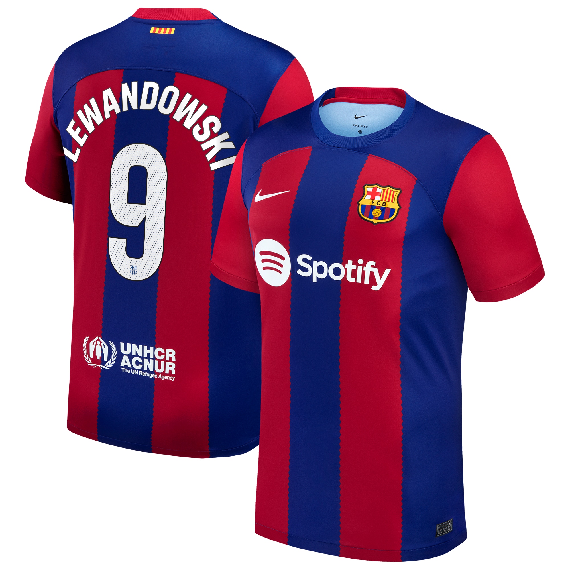 Robert Lewandowski Barcelona 2023/24 Home Replica Jersey – Royal