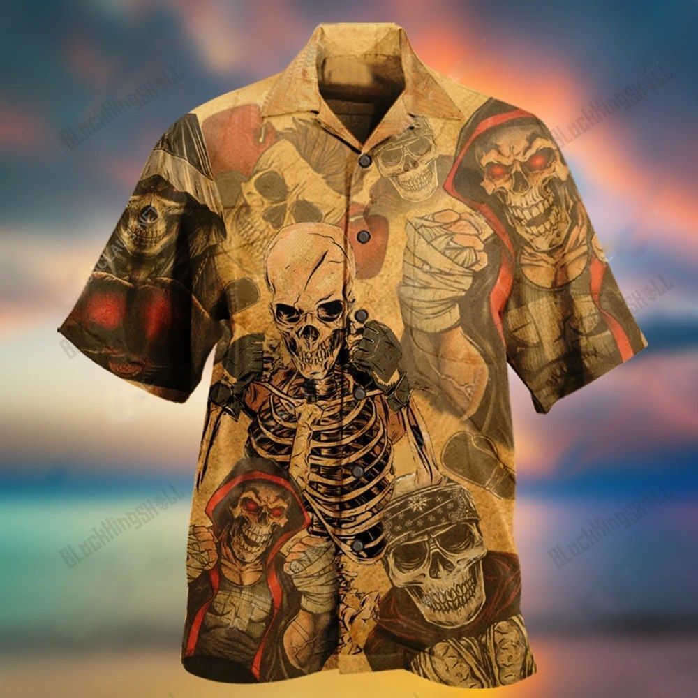 Amazing Skull Boxer Unisex Hawaiian Shirt