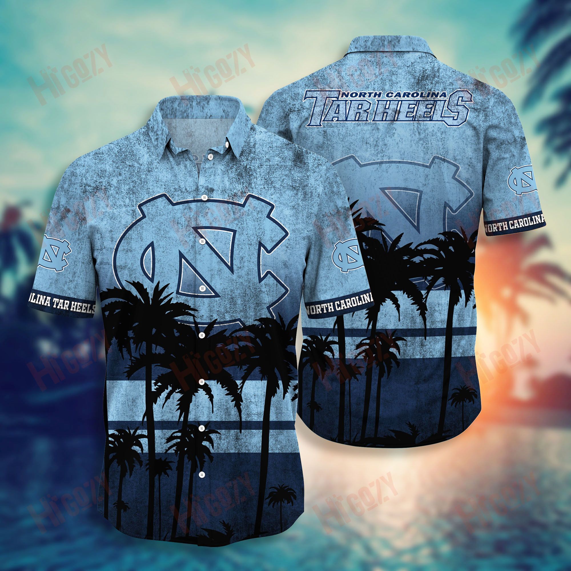 North Carolina Tar Heels Hawaiian Shirt Short Style Hot Trending Summer Ha35419