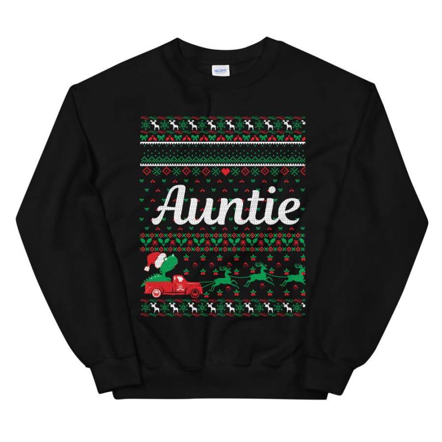 Auntie Christmas Ugly Sweater Party Unisex Sweatshirt