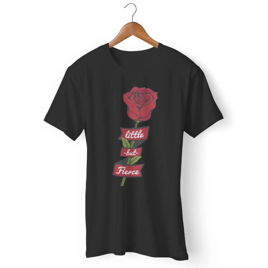 Little But Fierce Rose Vintage Feminist Man’s T-Shirt