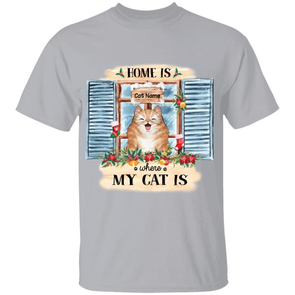 Home Is Where My Cats Are Personalized T-Shirt Ts-Pt597