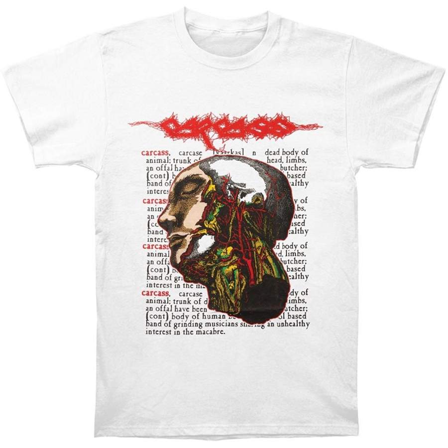 Carcass Metal Bands T Shirt Short Sleeve Men’s Cotton Tee Round Neck Casual Tops Size S-3XL