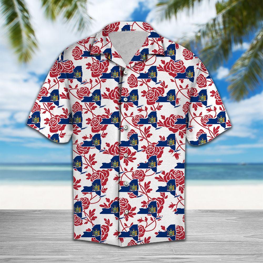 New York Rose Hawaii Shirt For Hawaii Aloha Ha81921